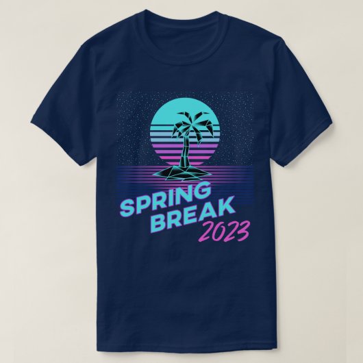 Retro Spring Break 2023 T-Shirt (Design vorne)