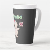 Retro Spring Bunny with Tulip Graphic Tee Milchtasse (Rechte Ecke)