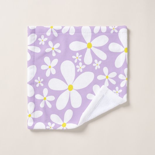 Retro Spring Daisies #1 #decor #art Badhandtuch Set (Waschlappen)