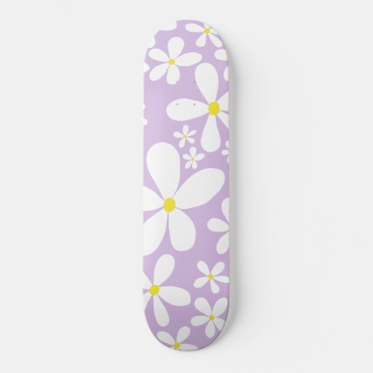 Retro Spring Daisies #1 #decor #art Skateboard (Vorderseite)
