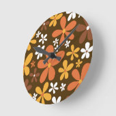 Retro Spring Daisies #2 #decor #art Runde Wanduhr (Winkel)