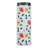 Retro Spring Flowers mit Initial Thermosbecher (Rückseite)