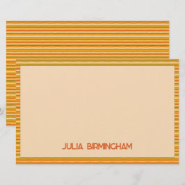 Retro Spring Hand Drawn Sunshine Striped  Briefpapier