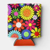 Retro Spring Hippie Blume Power Dosenkühler (Vorderseite)