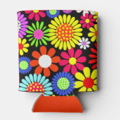 Retro Spring Hippie Blume Power Dosenkühler (Rückseite)