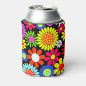 Retro Spring Hippie Blume Power Dosenkühler (Kanne Rückseite)