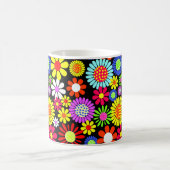 Retro Spring Hippie Blume Power Kaffeetasse (Mittel)