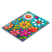 Retro Spring Hippie Blume Power Notizblock (Linke Seite)