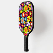 Retro Spring Hippie Blume Power Pickleball Schläger (Links)