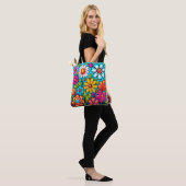 Retro Spring Hippie Blume Power Tasche (Am Model)