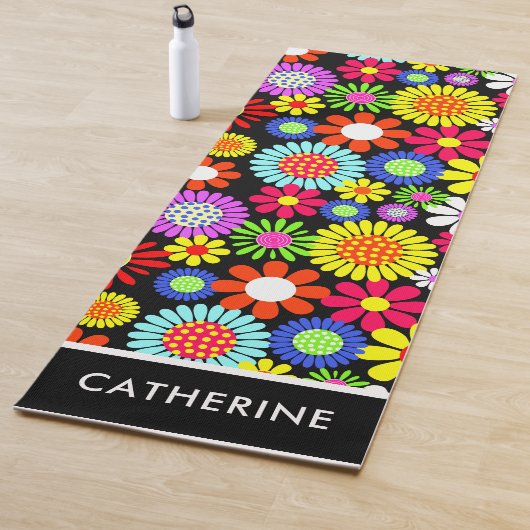 Retro Spring Hippie Blume Power Yoga Mat Yogamatte (Beispiel)