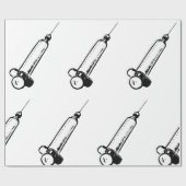 Retro-Spritze Geschenkpapier (Flach)