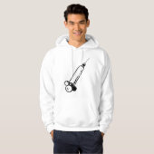 Retro-Spritze Hoodie (Vorne ganz)