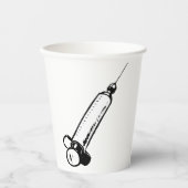 Retro-Spritze Pappbecher (Vorderseite)