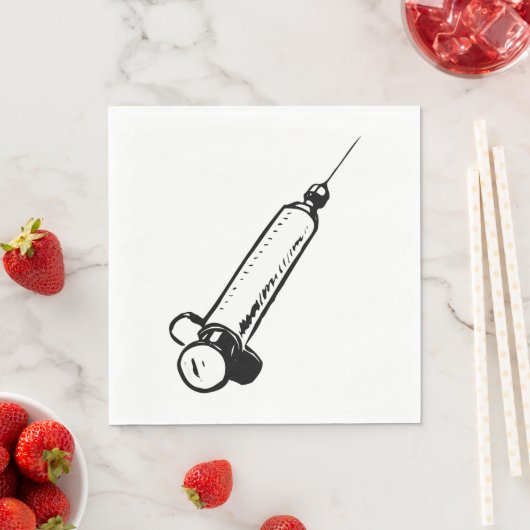 Retro-Spritze Serviette (Beispiel)