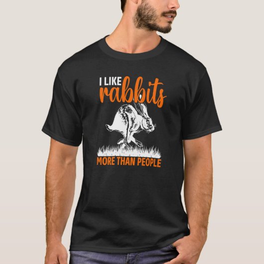 Retro-Spruch - Hasen kuscheln Karotten T-Shirt (Vorderseite)
