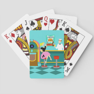 Retro-Sprudelbar-Kartenspiel Spielkarten