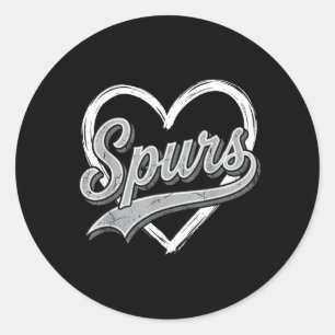 Retro Spurs Spitzname Vintage Für Frauen Männer Ju Runder Aufkleber