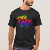 Retro Spy-Ninja Classic Arts Rain.Bows Essential V T-Shirt (Vorderseite)