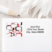 Retro Squares Red Black Gray (Insitu)