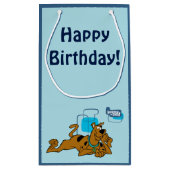 Retro Squares Scooby-Doo ablegen Kleine Geschenktüte (Rückseite)