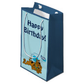 Retro Squares Scooby-Doo ablegen Kleine Geschenktüte (Vorderseite Schrägansicht)