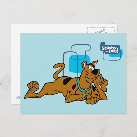 Retro Squares Scooby-Doo ablegen Postkarte (Vorne/Hinten)