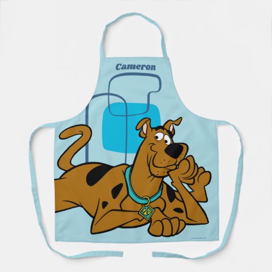 Retro Squares Scooby-Doo ablegen Schürze (Vorderseite)
