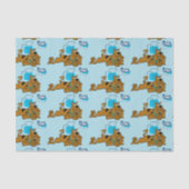 Retro Squares Scooby-Doo ablegen Seidenpapier (Vorderseite)
