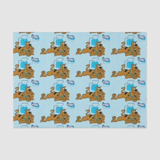 Retro Squares Scooby-Doo ablegen Seidenpapier (Vorderseite)