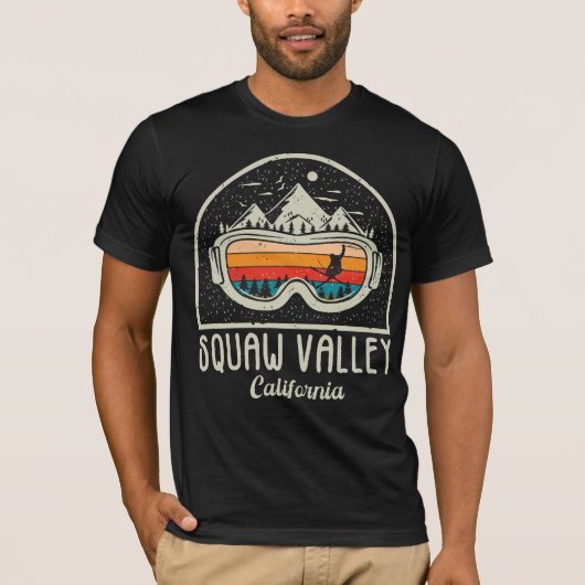 Retro Squaw Valley Ski T-Shirt (Vorderseite)