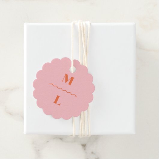 Retro Squiggle Quinceañera Geschenkanhänger (Beispiel)