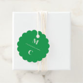 Retro Squiggle Wedding Monogram Geschenkanhänger (Beispiel)