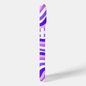 Retro Squiggy Lila Pattern Individuelle Name Case-Mate iPhone Hülle (Rückseite / Rechts)