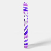 Retro Squiggy Lila Pattern Individuelle Name Case-Mate iPhone Hülle (Rückseite / Links)