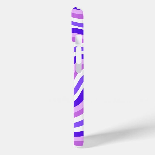 Retro Squiggy Lila Pattern Individuelle Name Case-Mate iPhone Hülle (Rückseite / Links)