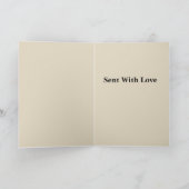 Retro Squirrel with gift parcel greeting Karte (Innenseite)