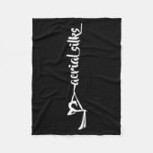 Retro Srt Aerial Silks Quote Funny Basic Fleecedecke (Vorderseite)