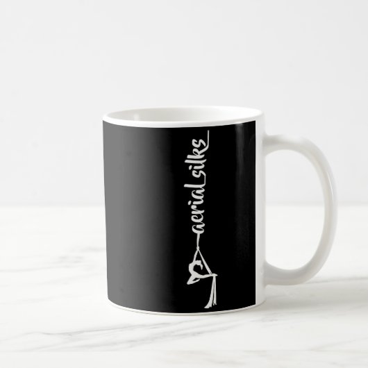 Retro Srt Aerial Silks Quote Funny Basic Kaffeetasse (Rechts)