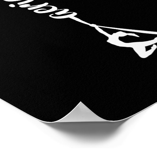 Retro Srt Aerial Silks Quote Funny Basic  Poster (Ecke)