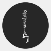 Retro Srt Aerial Silks Quote Funny Basic Runder Aufkleber (Vorderseite)