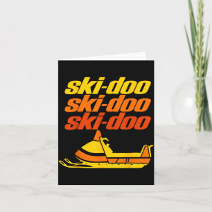 Retro-Srt-Zitat Ski-Doo Vintage-Schneemobile Lusti Karte