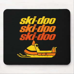 Retro-Srt-Zitat Ski Doo Vintage-Schneemobile Lusti Mousepad