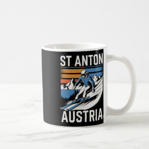 Retro St Anton Österreich Skigebiet  Kaffeetasse
