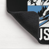 Retro St Anton Österreich Skigebiet  Mousepad (Ecke)