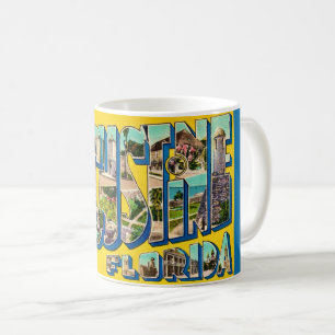 Retro-St.-Augustine-Florida-Postkarten-Tasse Kaffeetasse