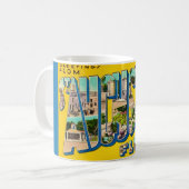 Retro-St.-Augustine-Florida-Postkarten-Tasse Kaffeetasse (Vorderseite Links)