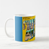 Retro-St.-Augustine-Florida-Postkarten-Tasse Kaffeetasse (Links)
