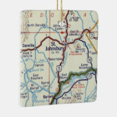 Retro St. Johnsbury Vermont Keramikornament (Rechts)