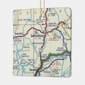 Retro St. Johnsbury Vermont Keramikornament (Links)